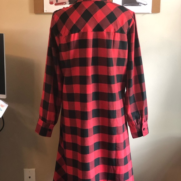 Brand new Asymmetrical plaid dress 💕 - Picture 2 of 8
